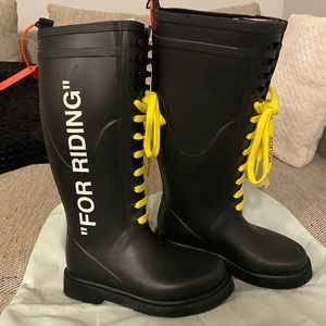 OFF -WHITE For Riding - Wellington RainBoots NO BOX